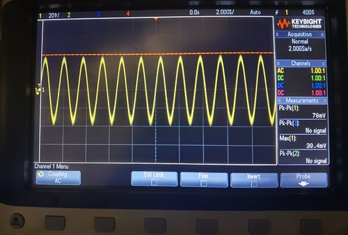 Signal from wavemeter