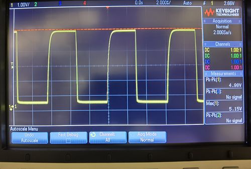 Signal from wavemeter